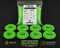 2 Month Econo Shipper Pack – 8 Bin Caps - Fly Proof Wheelie Bin Cover