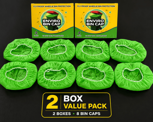 Enviro Bin Cap - 2 month Value Pack (8 Bin Caps) - Fly Proof Wheelie Bin Cover