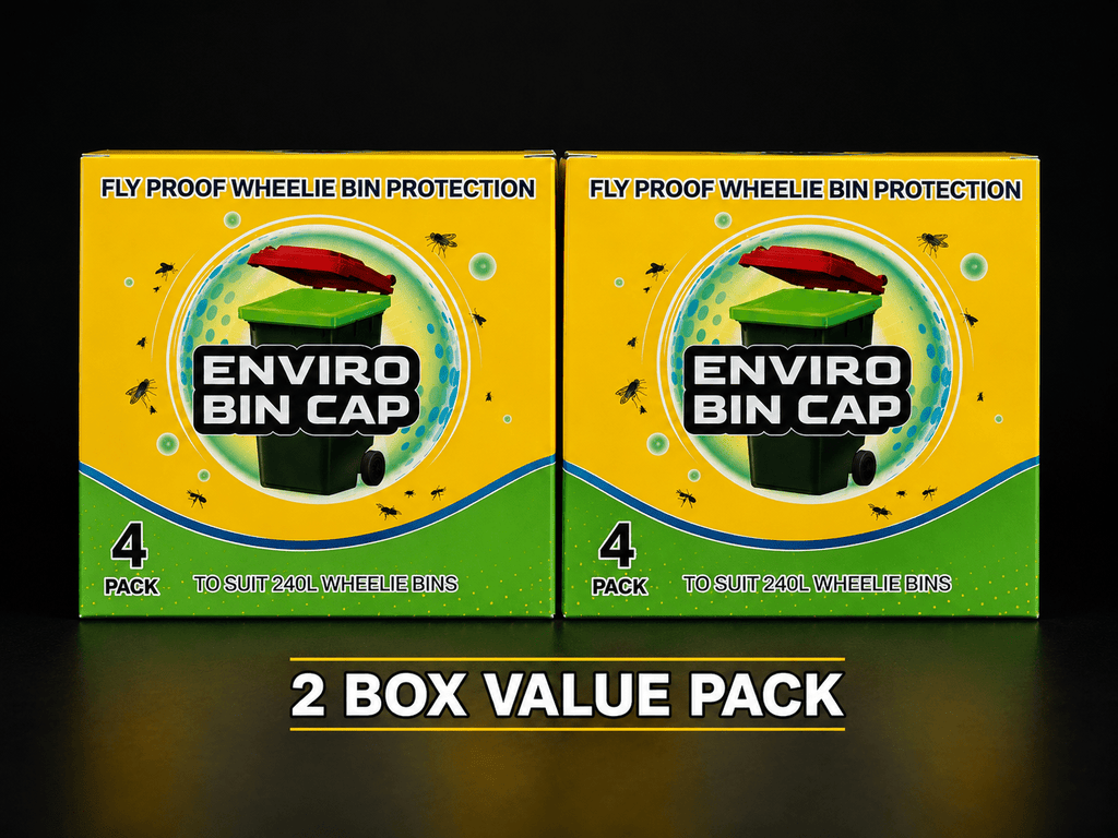 Enviro Bin Cap - 2 month Value Pack (8 Bin Caps) - Fly Proof Wheelie Bin Cover