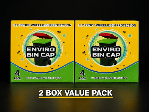Enviro Bin Cap - 2 month Value Pack (8 Bin Caps) - Fly Proof Wheelie Bin Cover