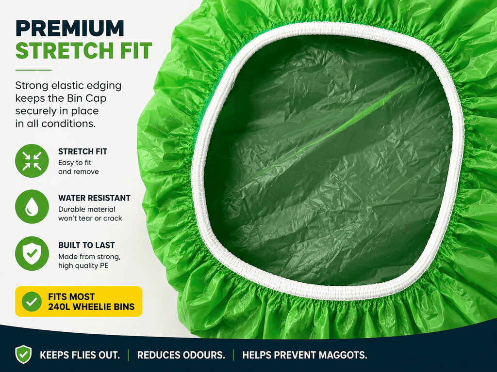 Enviro Bin Cap - Full Carton (20 Bin Caps) - Fly Proof Wheelie Bin Cover